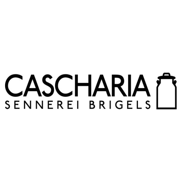 Logo von Cascharia Sennerei Brigels mit einer Milchkanne